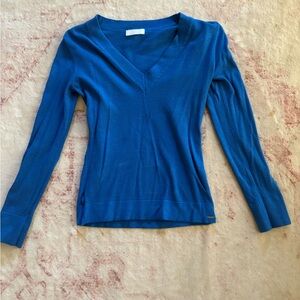 Q2 Vibrant Blue Knit Top